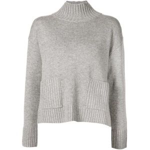 FRAME Denim Cropped Wool Cashmere Sweater